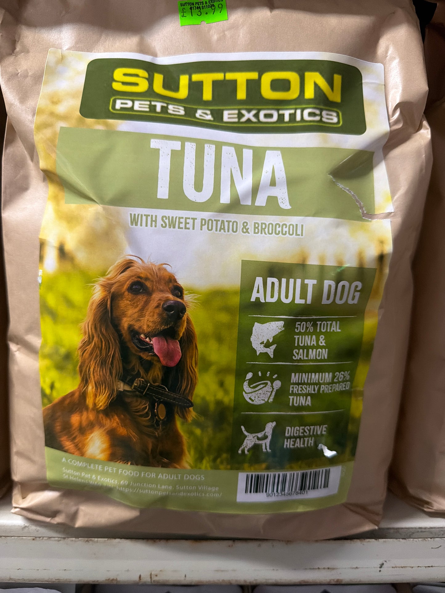 Sutton Pets & Exotics Adult Tuna with Sweet Potato 2kg