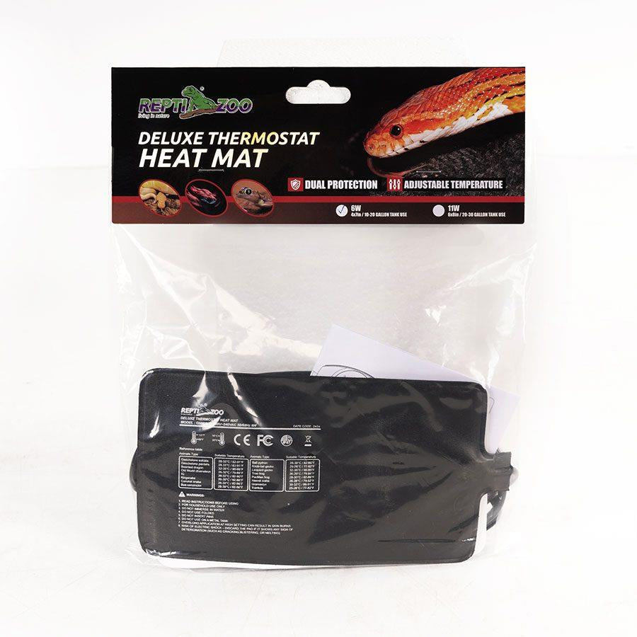 Repti Zoo Deluxe Thermostat Heat Mat - 6w - 100x178mm
