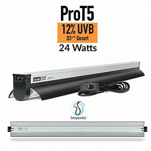 Arcadia Pro T5 UVB Kit, Desert, 12% UVB, 24 Watt, 24`