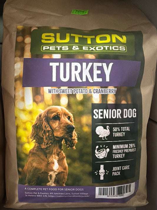 Sutton Pets & Exotics Senior/Light Turkey with Sweet Potato & Cranberry 2kg