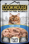 Cookhouse Cat Tuna Loin Fillets In Jelly, 70G