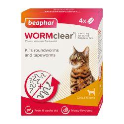 Beaphar WORMclear Worming Tablets for Cats, 4TABS