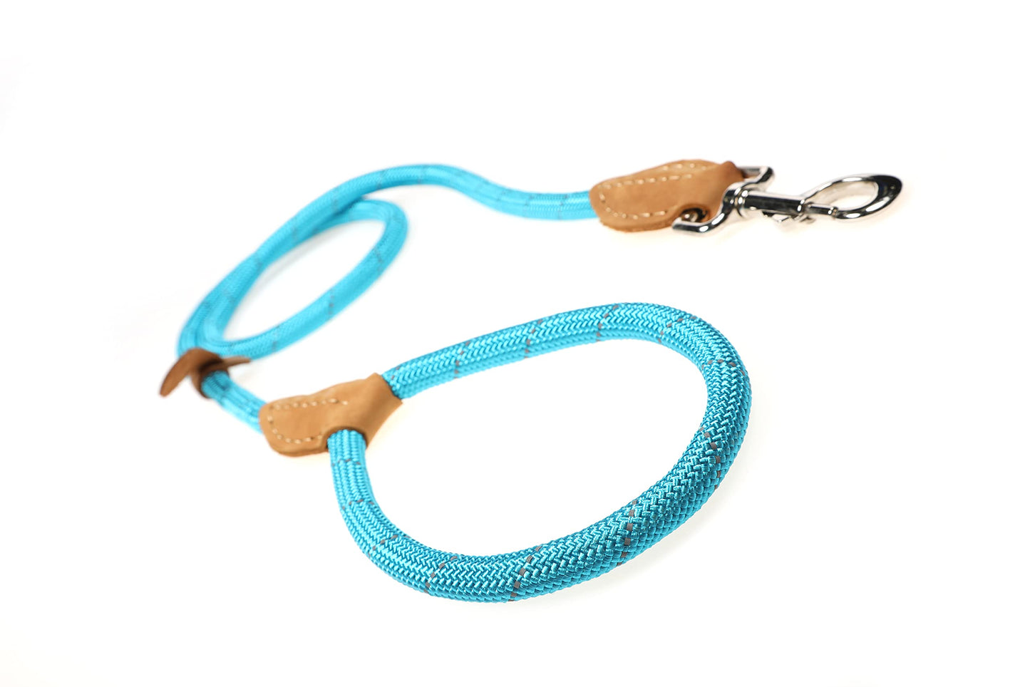 Doodlebone Originals Plain Slip Lead Size 12mm - Aqua Cyan