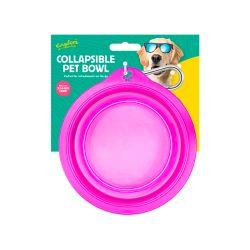 Kingdom Collaspsible Pet Bowl & Clip, 18CM