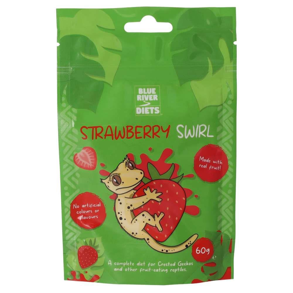 Blue river strawberry swirl gecko diet 60g