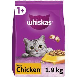 Whiskas 1+ Chicken Adult Dry Cat Food, 1.9KG