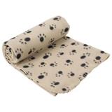 Extra Large Soft Cosy Warm Fleece Pet Dog Cat Animal Blanket Throw 140 x 100cm - Cream