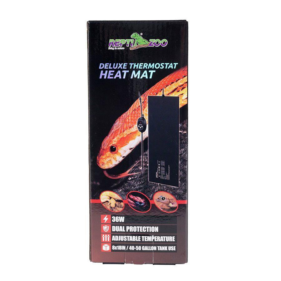 ReptiZoo Deluxe Thermostat Heat Mat - 36w - 200 x 450mm